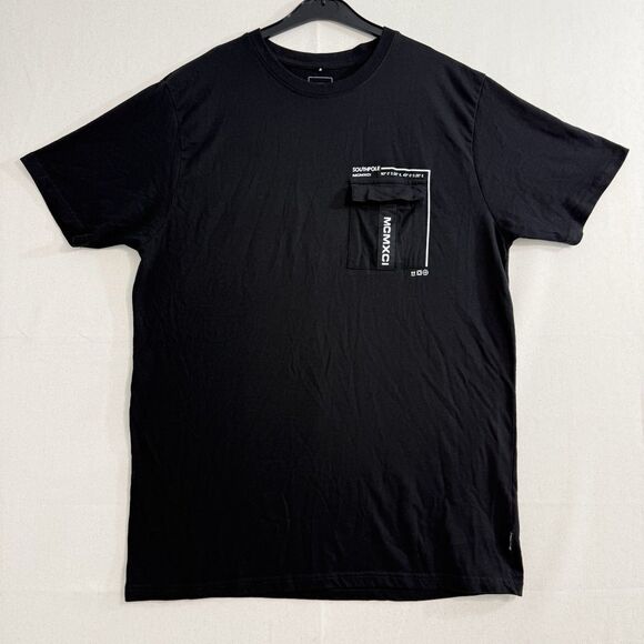 South Pole Shirt Men XL Black Authentic Collection Graphic Tee Short Sleeve - Picture 1 of 7